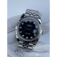 (준비완료/특급배송)NO.3188/롤렉스 데이저스트 126334 41미리 블랙다이얼 다이아몬드 인덱스 QP공장