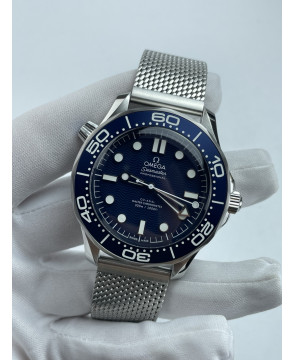 (준비완료/특급배송)NO.3593/VS공장 오메가 씨마스터 제임스본드 60주년 블루다이얼 메쉬